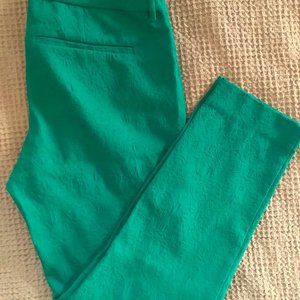 Old Navy The Diva Green Jacquard Print Pants